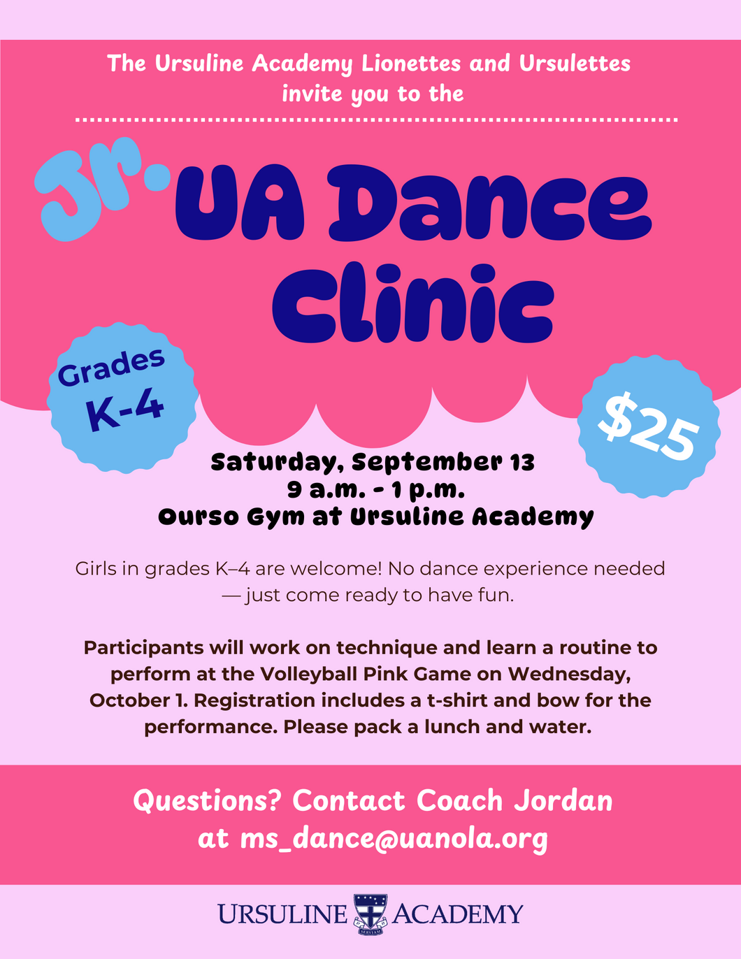Jr. UA Dance Clinic