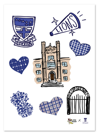 School Spirit Sticker Sheet