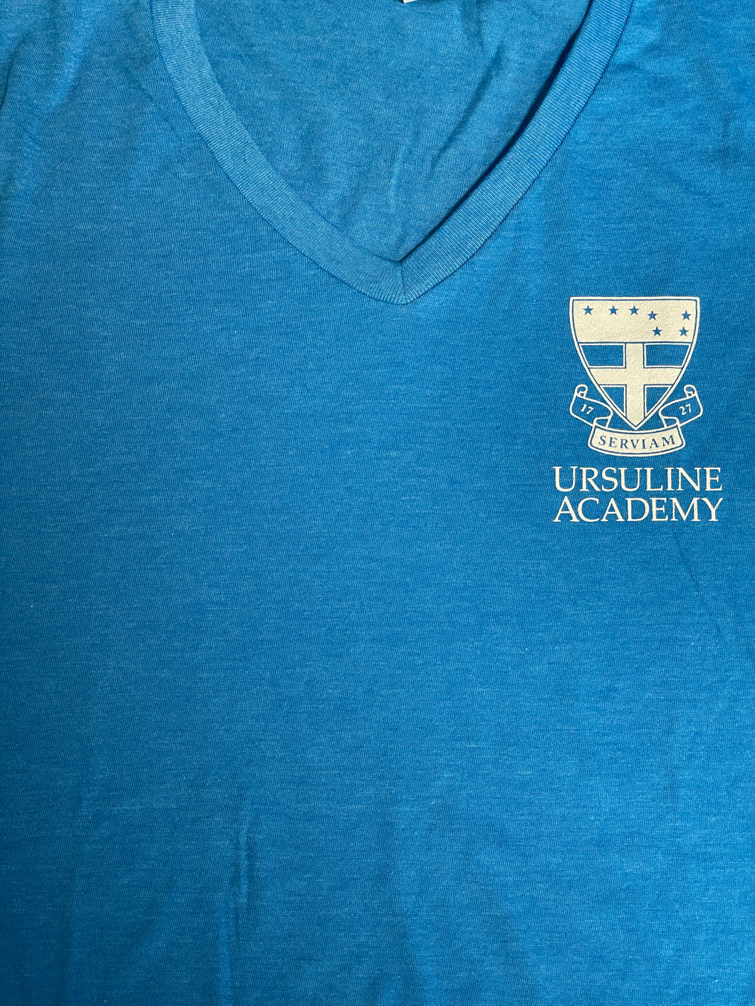 Ladies V-neck - Turquoise Blue